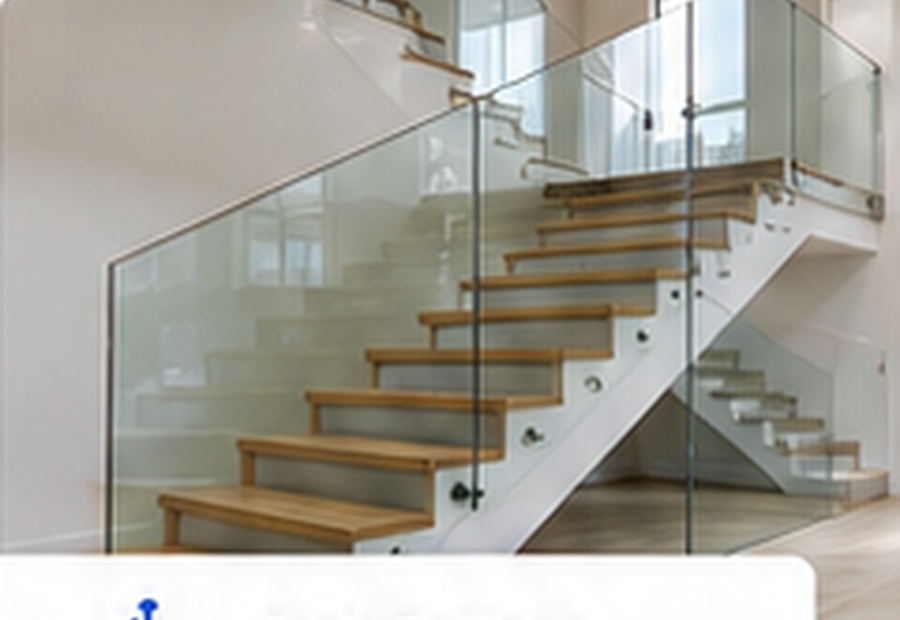 Glass stair railings